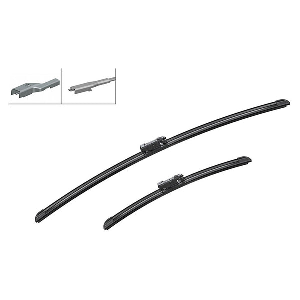 Viskersæt flade Aerotwin AM466S 650/380 mm Multiclip - Bosch