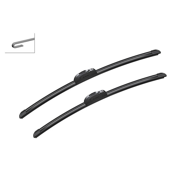 Viskerblade flade 530+500 mm til krogarme - Bosch AeroTwin AR532S
