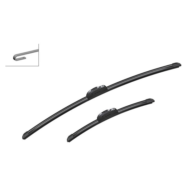 Viskerblade flade 650/360 mm til Honda Jazz & Nissan Micra - Bosch