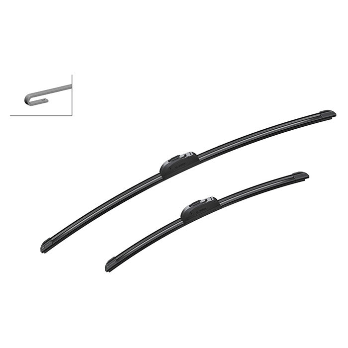 Viskerblade AeroTwin Retro fit AR813S 650/450 mm til krogarme - Bosch