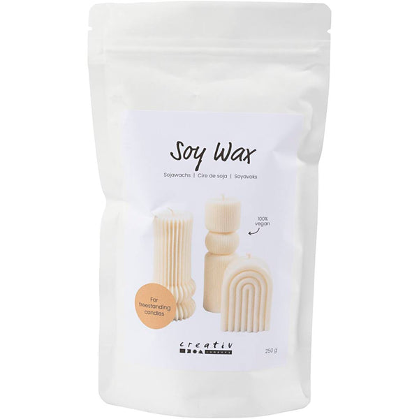 Soyavoks, Til fritstående lys, creme, 250 g/ 1 pk.