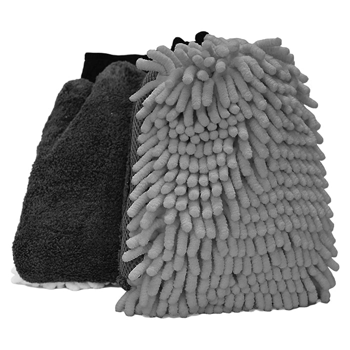 Mikrofiber vaskehandske 2-sidet til bil og motorcykel 26x19 cm, ridsefri vask - avant