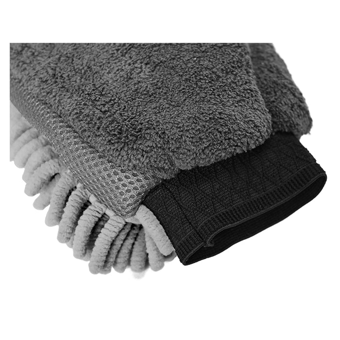 Mikrofiber vaskehandske 2-sidet til bil og motorcykel 26x19 cm, ridsefri vask - avant