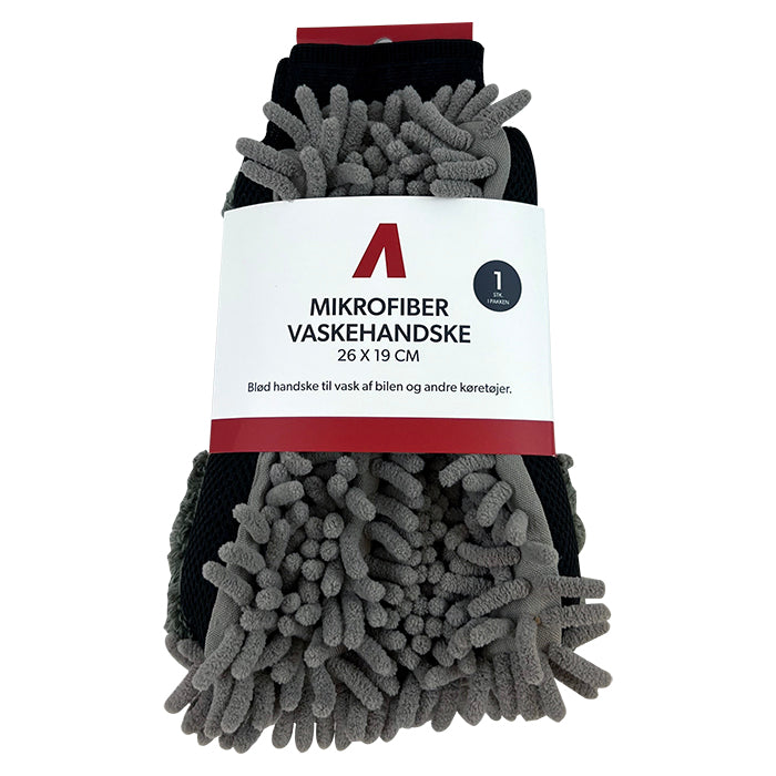 Mikrofiber vaskehandske 2-sidet til bil og motorcykel 26x19 cm, ridsefri vask - avant
