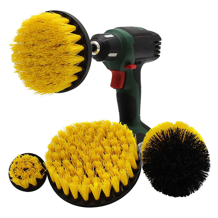 Børstesæt medium til boremaskine 4 stk - Ø5 - 12,7 cm polypropylen børster - dewitte