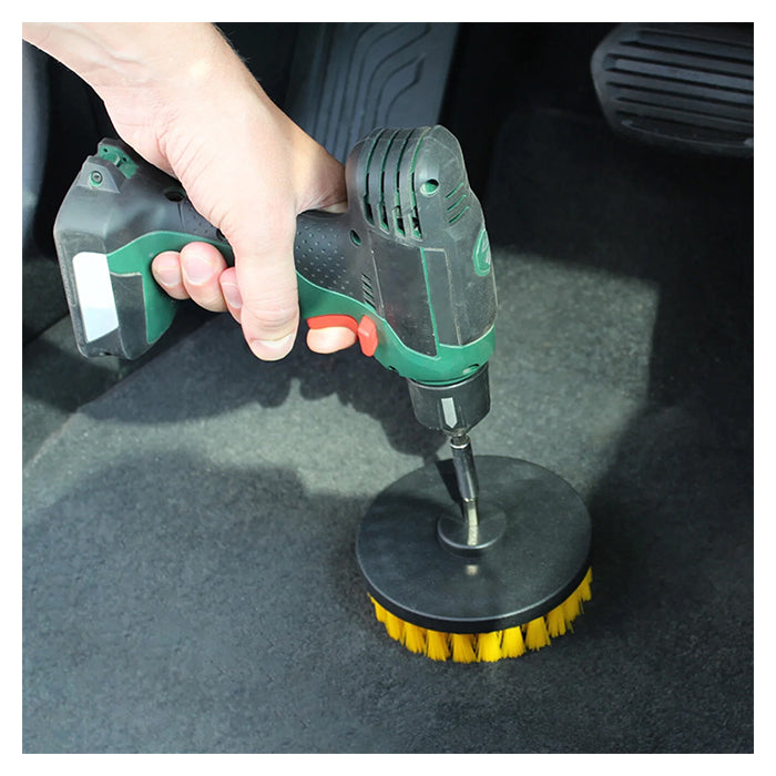 Børstesæt medium til boremaskine 4 stk - Ø5 - 12,7 cm polypropylen børster - dewitte