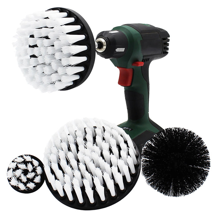 Børstesæt fin/blød til boremaskine 4 stk (Ø5/8,9/10,15/12,7 cm) - dewitte