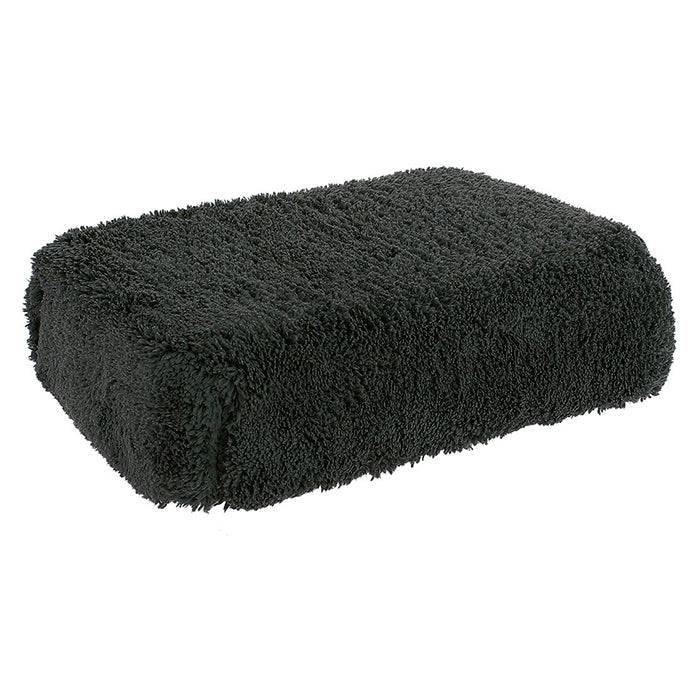 Mikrofibersvamp 20x13 cm med håndlomme - skånsom rengøring, netbagside til dybderens - Billionaire