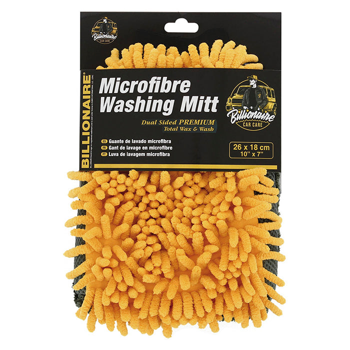 Mikrofiber vaskehandske 26x18 cm - skånsom bilvask, Billionaire