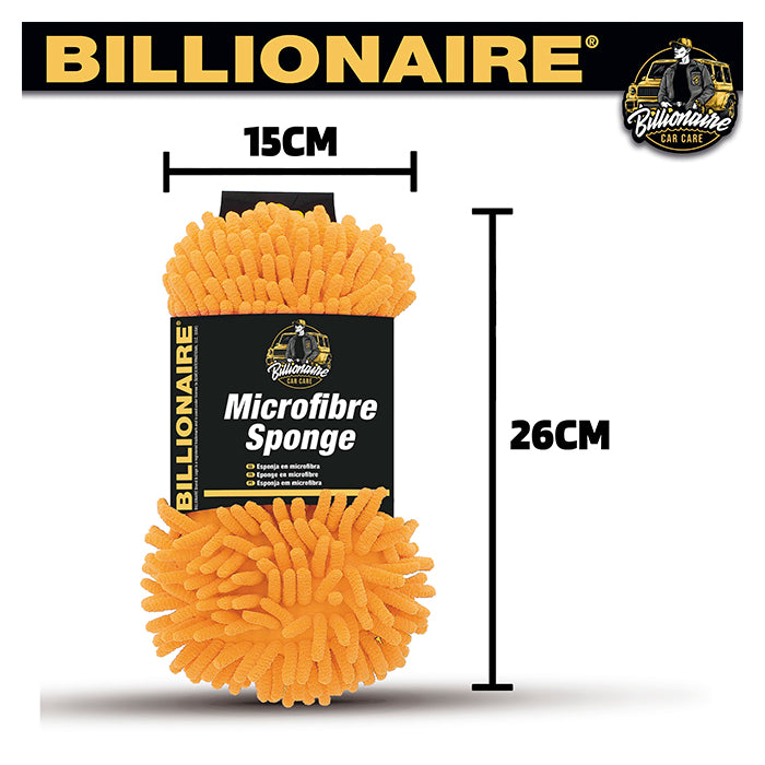 Mikrofiber svamp til bil 23x12 cm, net til dybderens - Billionaire