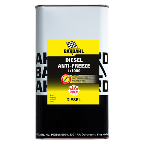 Diesel additiv antifrost 5 L - forbedrer cetan, renser dyser og beskytter systemet - Bardahl