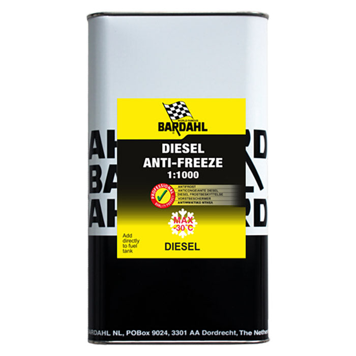 Diesel additiv antifrost 5 L - forbedrer cetan, renser dyser og beskytter systemet - Bardahl