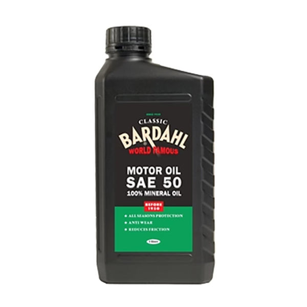 Motorolie SAE50 1 Ltr. singlegrade til ældre motorer - Bardahl