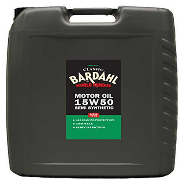 Motorolie 15W-50 20 Ltr. semi-syntetisk til benzin/turbo motorer - Bardahl