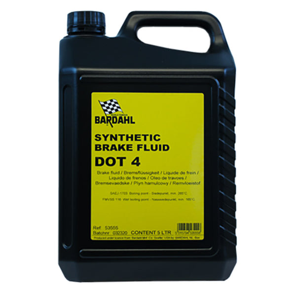 Bremsevæske DOT4 syntetisk 5 L - Bardahl