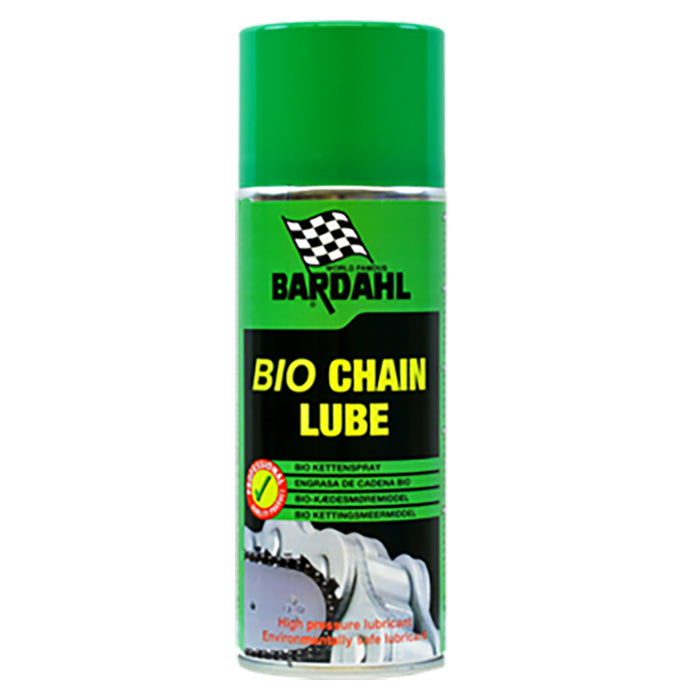 Kædespray bio 400 ml - biologisk smørelse og rustbeskyttelse til cykelkæder, O-ringe kompatibel - Bardahl