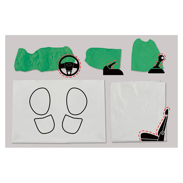 Engangs sædeovertræk til bil (beskyttelse til sæde, gulvmåtte, rat) - Bardahl