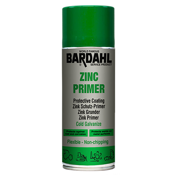 Zinkprimer spray 400 ml - rustbeskyttelse til metaloverflader, Bardahl