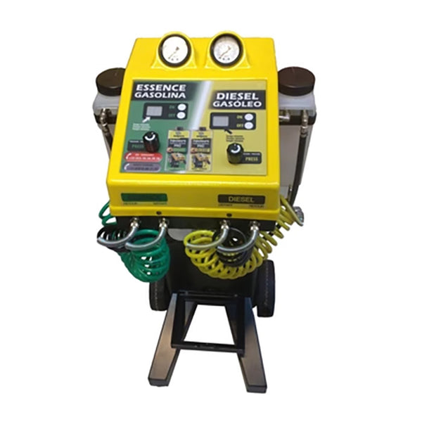 Rensemaskine til indsprøjtningssystemer - Proff cleaner til benzin/diesel, inkl. adaptere · Bardahl