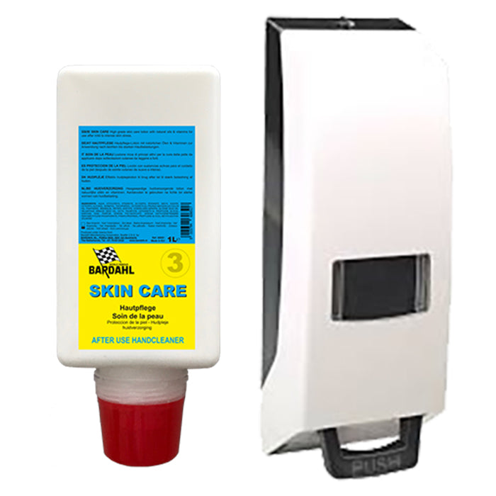 Hudcreme 1L med dispenser - plejende PH-neutral med bisabolol, panthenol, keratin, vitaminer A+E · Bardahl