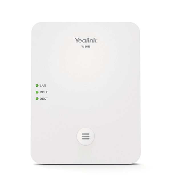 Yealink W80B Basestation til trådløs telefon / basestation til VoIP-telefon Perlehvid