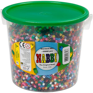 NABBI Rørperler 5x5 mm - 20.000 Assorterede Perler