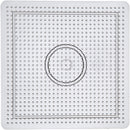 Perleplade, stor firkant, str. 14,5x14,5 cm, medium, klar, 1 stk.