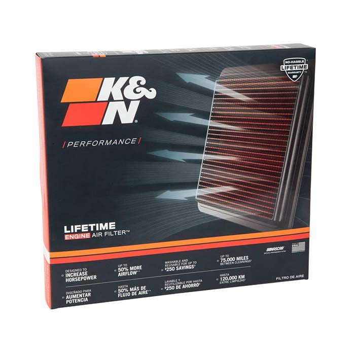 Luftfilter 33-3057 til forbedret luftgennemstrømning og ydeevne - K&N