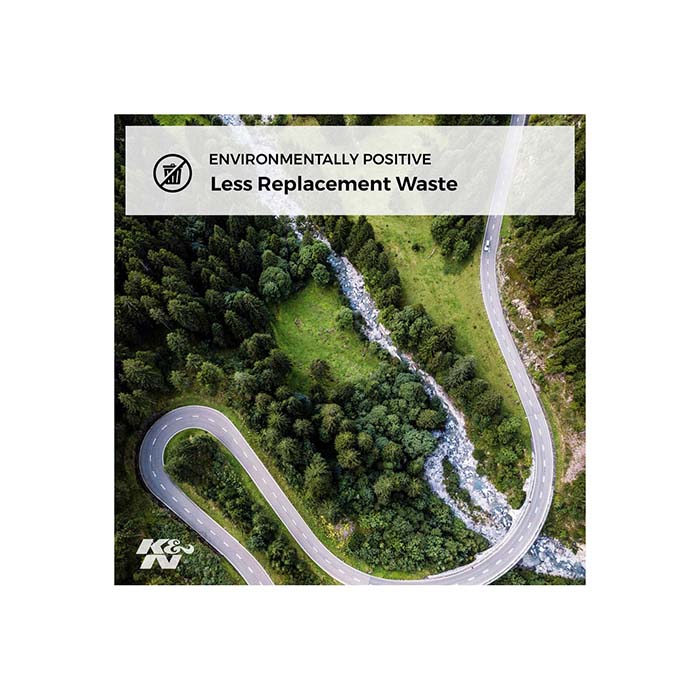 Luftfilter K&N 33-3079 - vaskbart High-Flow til bilmotorer, K&N