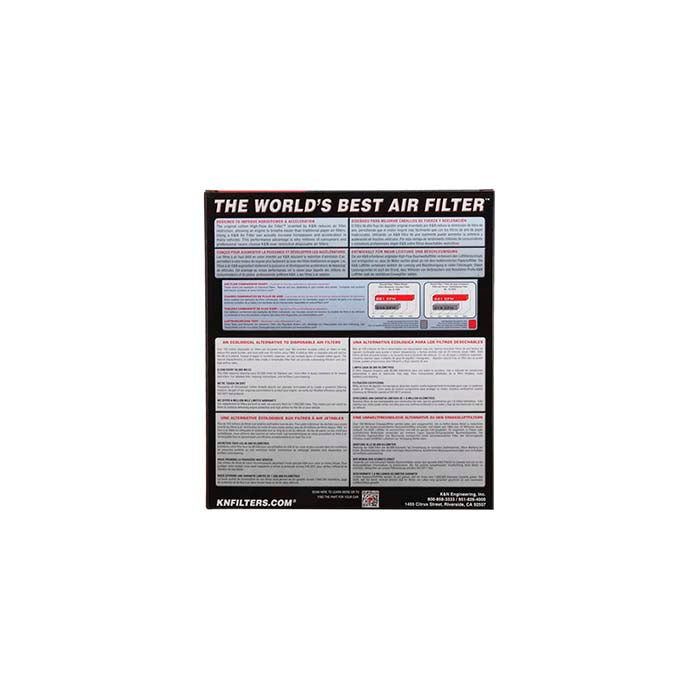 Luftfilter K&N 33-3079 - vaskbart High-Flow til bilmotorer, K&N