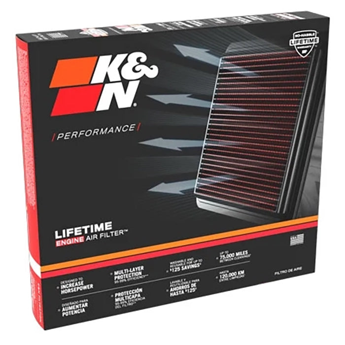 Luftfilter høj flow vaskbart (33-3080) - K&N