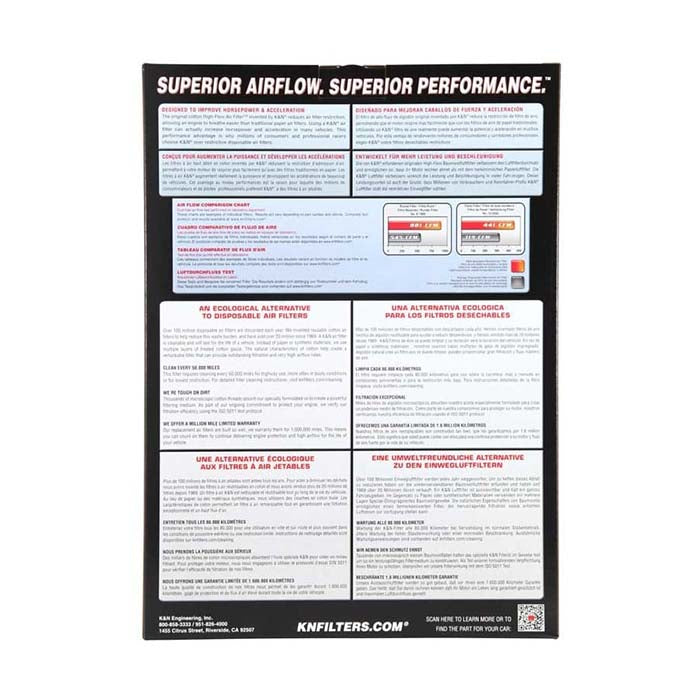 Luftfilter 33-3140 til Mercedes Benz - vaskbart high-flow, K&N