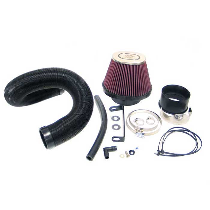 Indsugningssystem / high-flow luftfilter 57-0441 til forbedret luftstrøm - K&N