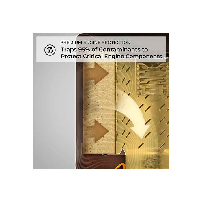 Oliefilter til bil HP-7014 - patronoliefilter med høj filtreringseffektivitet, K&N