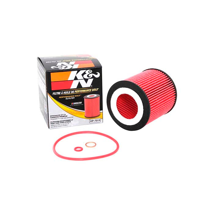 Oliefilter til bil HP-7014 - patronoliefilter med høj filtreringseffektivitet, K&N