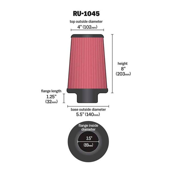 K&N RU-1045 luftfilter