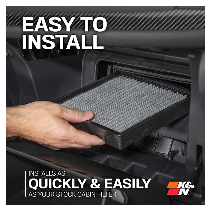 Kabinefilter vaskbart til Kia Niro EV/Niro/Sportage, Hyundai Tucson/Ioniq - K&N