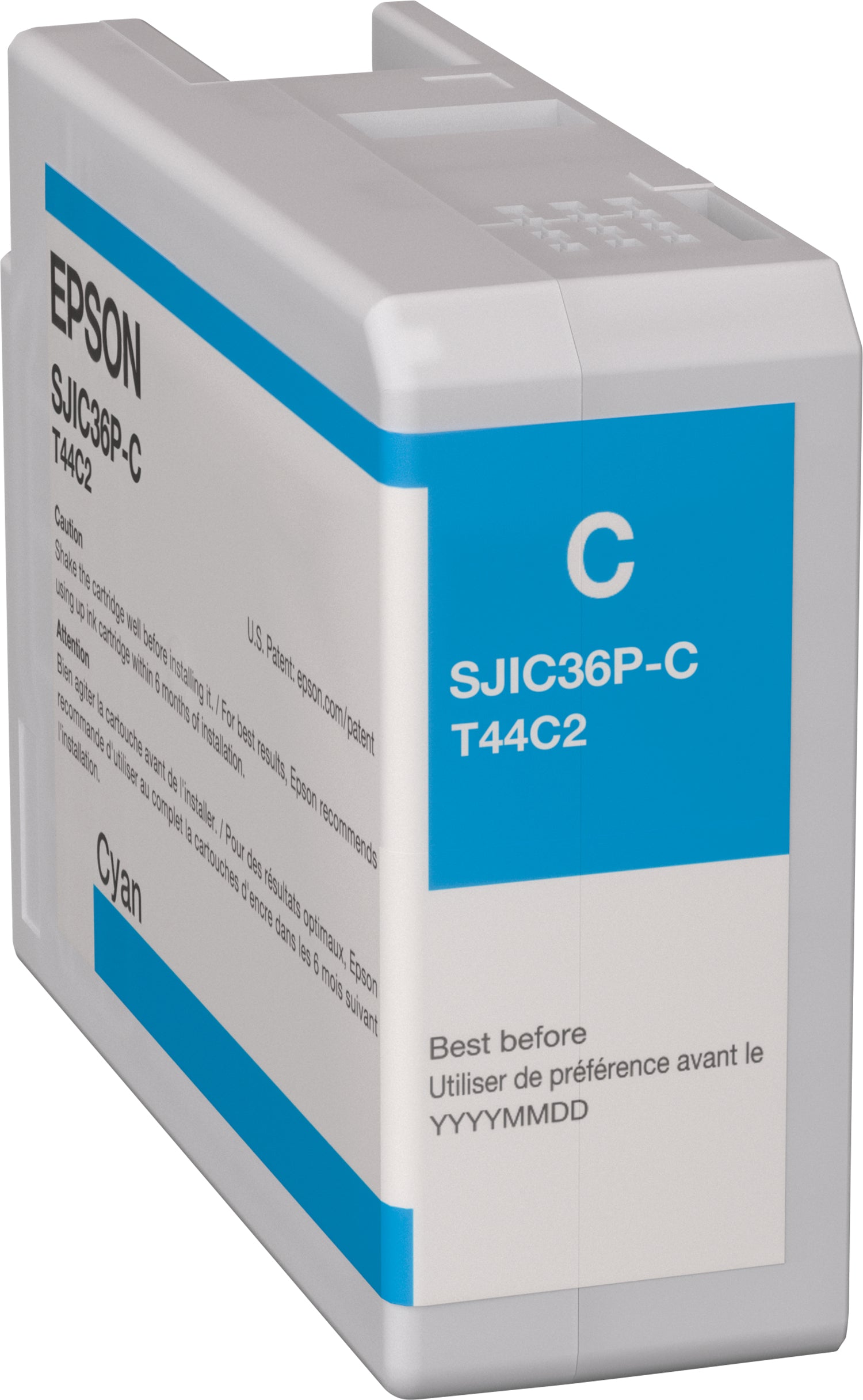 Epson SJIC36P(C) Cyan Blæk C13T44C240