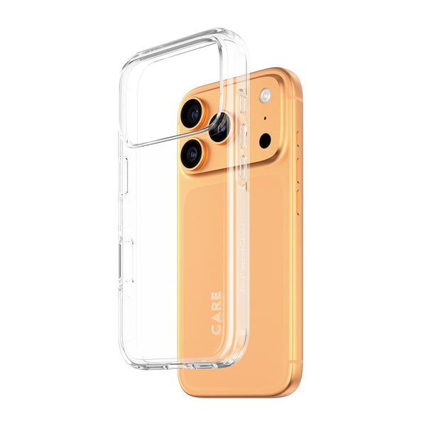 CARE by PanzerGlass Flagship Case Beskyttelsescover til iPhone 17 Pro Transparent