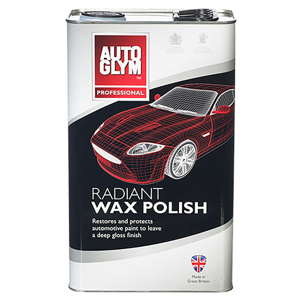 Voks til bil - Radiant Wax Polish 5L til hånd- & maskinpolering, dyb glans og langtidsholdbar beskyttelse, Autoglym