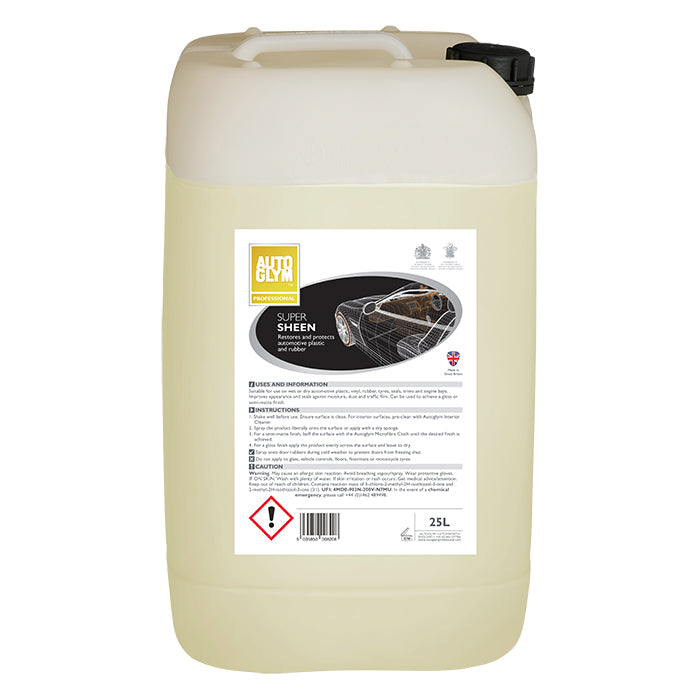 Vinylpleje & PVC-rens 25L - Super Sheen No.17 vinyl makeup til plastik og gummi, Autoglym