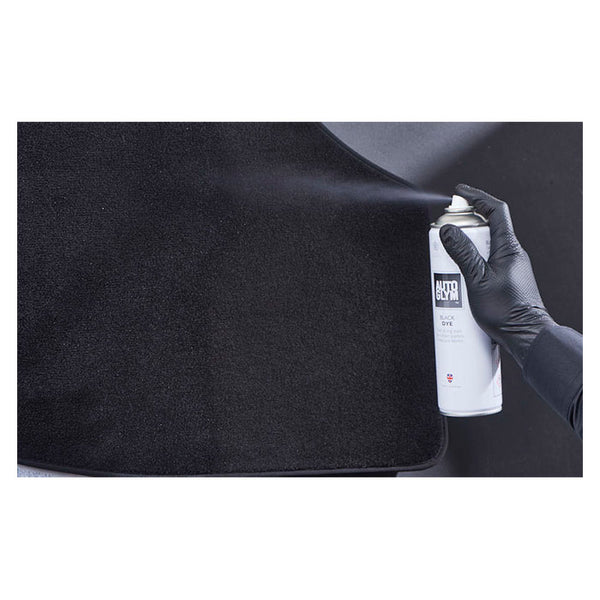 Tekstilspray sort 450 ml - Black Dye til stof, dæk og gummi, hurtigttørrende · Autoglym