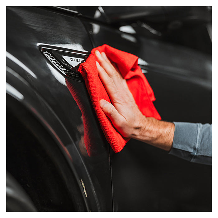 Polerklud til lak - Hi‑Tech Finishing mikrofiberklud, rød. Autoglym