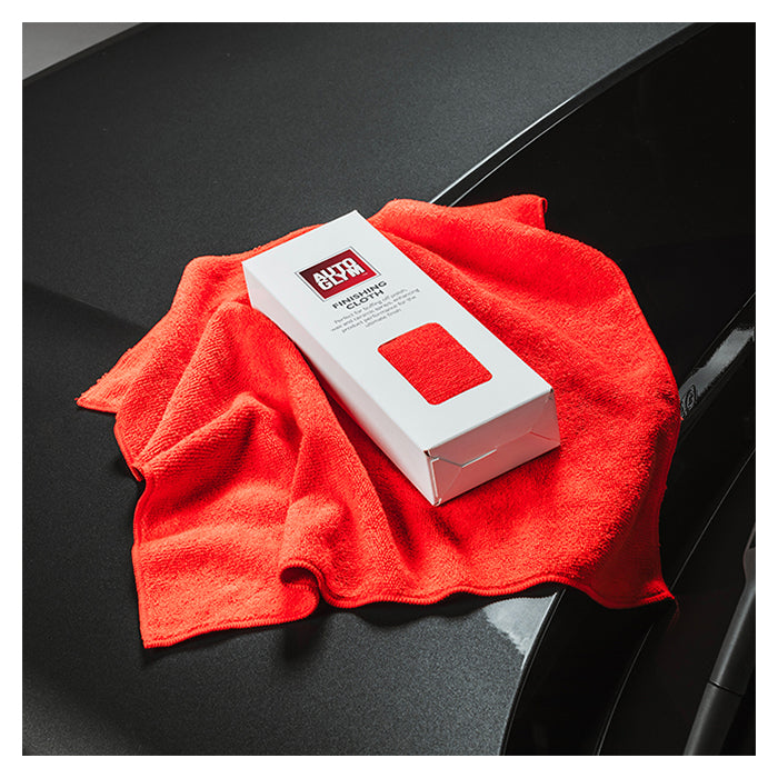 Polerklud til lak - Hi‑Tech Finishing mikrofiberklud, rød. Autoglym