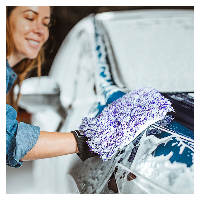 Mikrofiber vaskehandske polar, 420 g/m² - blid, absorberende rengøring, Autoglym