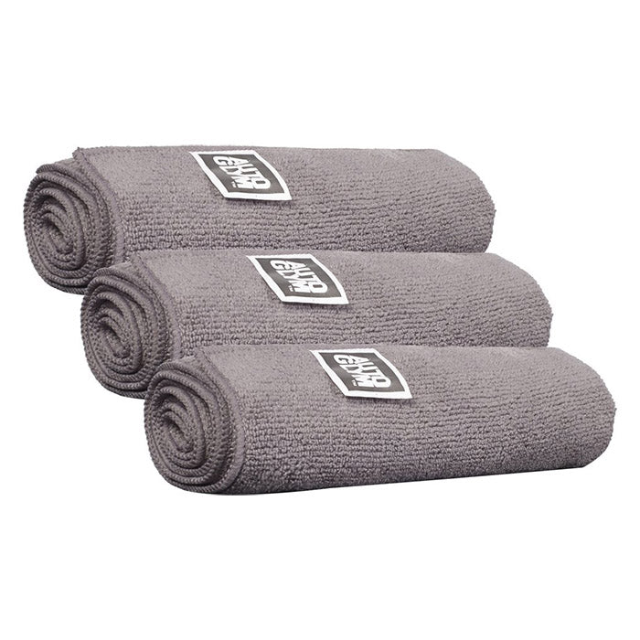 Grå mikrofiberklud 40x40 cm 3 stk til bilpleje - Autoglym