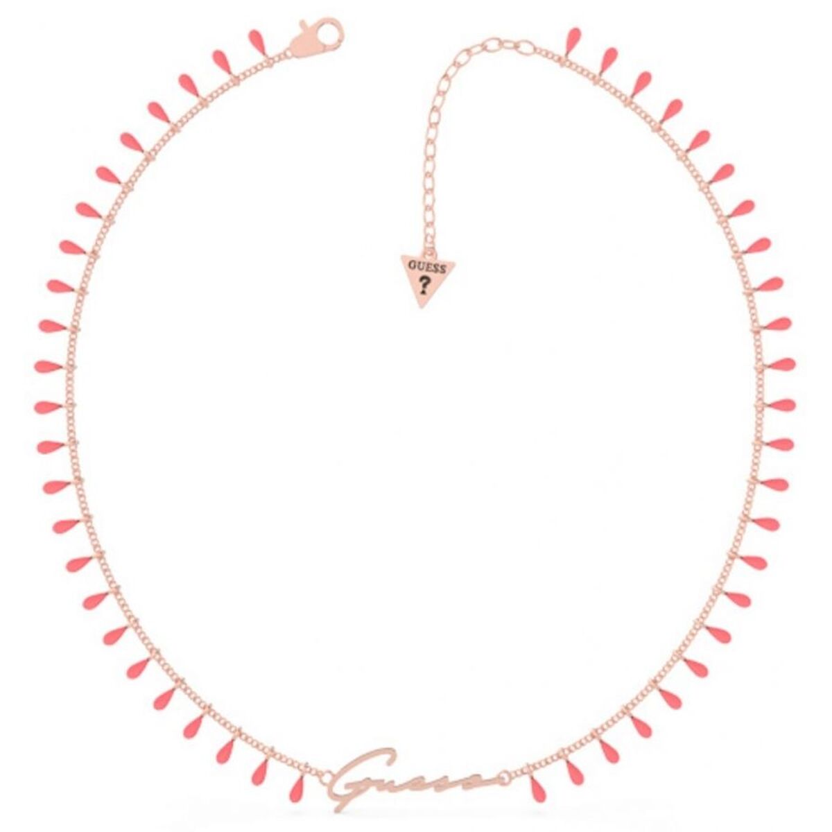 Halskæde til kvinder Guess UBN70088 43 cm Pink