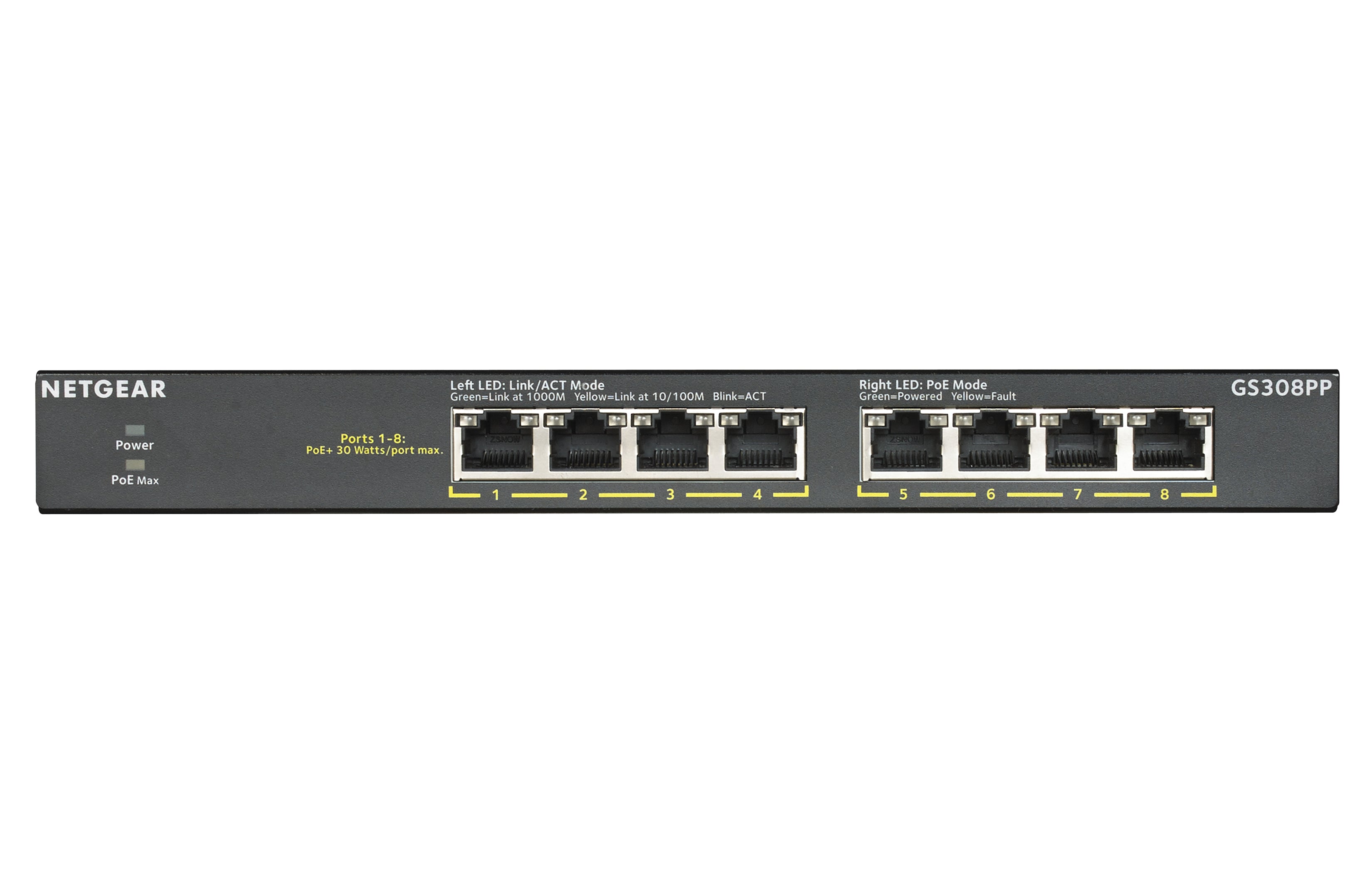 NETGEAR GS308PP Switch 8-porte Gigabit PoE+