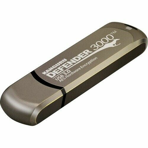 Kanguru Encrypted Defender 3000 256GB USB 3.2 Gen 1 Brun
