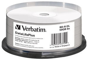 Verbatim DataLife 25x BD-R DL 50GB